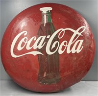 Coca-Cola Button Coke Advertising 48” as is