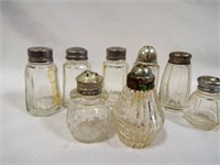 Assorted Mix of Glass Salt & Pepper Shakers