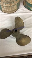 Brass boat prop