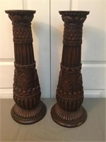 Lot Of 2 Resin 23" Candlestands