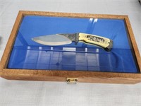 Decorative Knife With Glass Display Case