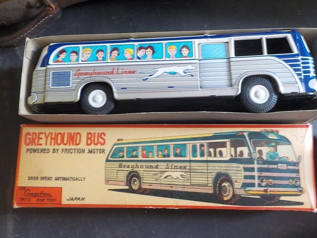 Cragston Friction toy Greyhound bus Nice shape