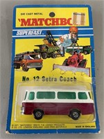 Matchbox die cast metal No12 Setra coach