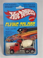 HOT WHEELS FLYING COLORS CEMENT MIXER FRENCH CARD