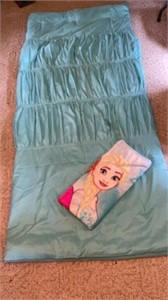 Baby Blue Comforter with Frozen Throw