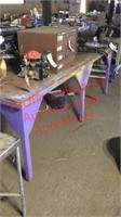 Metal shop table w/o contents