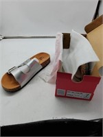 Kali silver size 7 sandals