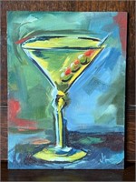 JanettMarie Three Olive Martini Painting