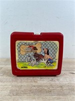 Vintage plastic thermos lunch box