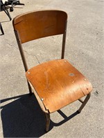 Small Antique Student Chair