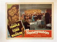 Honeymoon original 1947 vintage lobby card