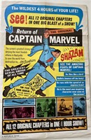Captain Marvel vintage comic poster