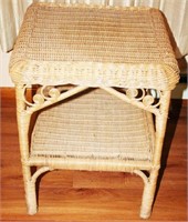 Wicker Plant Stand, End Table