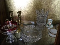 Glassware, Candle Sticks, Vintage Fostoria Glasses