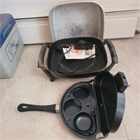 Electric skillet & omelet pan
