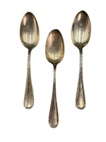 3 J.E. Caldwell Sterling Serving Spoons