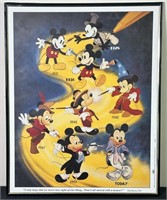 Disney Mickey Mouse Through The Years Framed Print