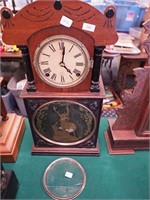 A Seth Thomas striking clock 20" high with