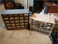 24-Drawer Metal Hardware Caddy w/ Contents &