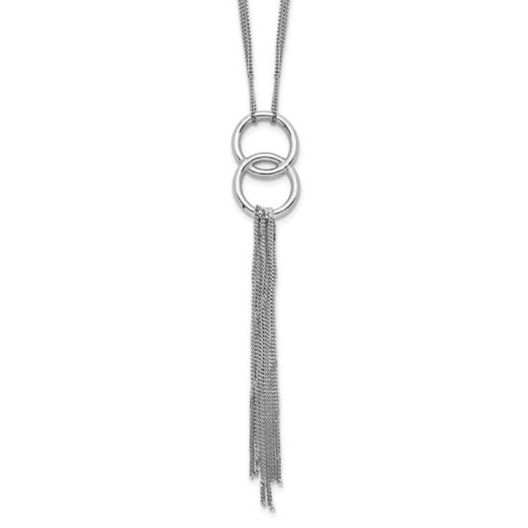 Sterling Silver Multi-strand Tassel Necklace
