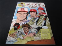 RARE PETE ROSE SIGNED COMIC BOOK JSA COA