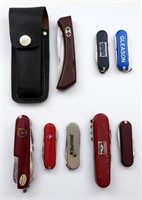 (8) VARIOUS FOLDING MULTI-TOOL KNIVES