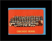1963 Topps #72 Chicago Bears TC SP VG to VG-EX+