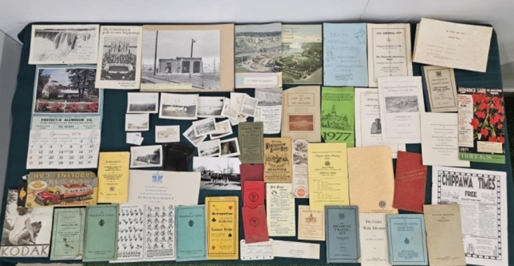 OVER 50 PIECES OF NIAGARA EPHEMERA