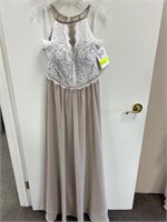 Bridesmaid Dress - Ivory Taupe. SIZE 12