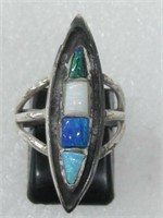 Sterling Silver Opals SW Ring Tested