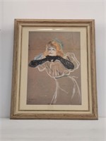 YVETTE GUILBERT (1867-1944) PRINT - 27" X 33"