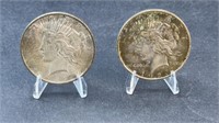 1923 & 1926 PEACE DOLLAR COINS