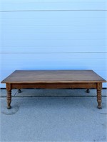 VTG. Wooden Coffee Table 15"x48"x20"