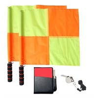 New, sealed 2 Pack  - CORECISE Soccer Referee Flag