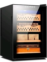 Humidor, Electric Humidor Large with Glass Door Up