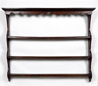 18th / 19th C. Welsh Provincial Hanging Plate Rack