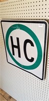 HC (Haz Contained Route) Traffic Sign 24" X 24"