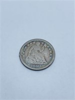 HALF DIME 1850