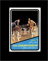 1972 Topps #158 NBA Championship 5th Game EX