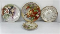 (4) ANTIQUE CHINA PLATES LIMOGE & MORE