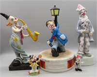 Lionstone Porcelain Clown Decanter + (5)