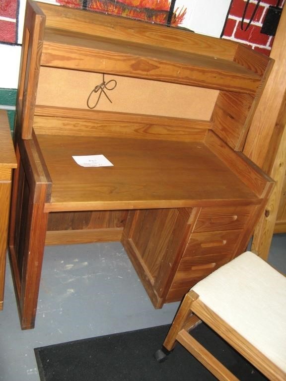 Wooden Desk with Chair