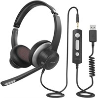 NIDB Mpow HC6 USB Headset with Microphone, Comfort