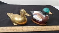 Duck figurines.