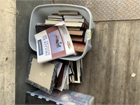 Large lot with assorted books and pictures frames,
