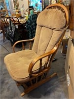 Oak Glider Rocker Rocking Chair