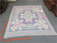 old blue-white coverlet (has provenance note)