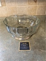 Glass & Silver Plate Trifle Bowl