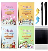 New 4 PCS Magic Practice Copybook for Kids