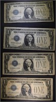 4-1928 SILVER CERTIFICATES  “FUNNY BACK NOTES” NIC